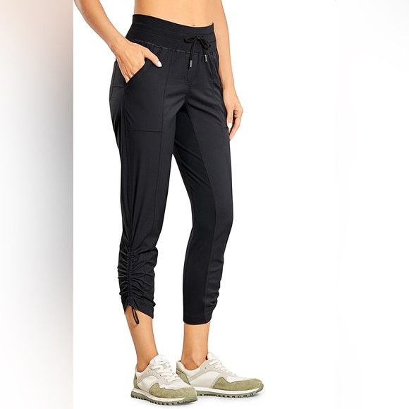 (A8) CRZ YOGA Casual 7/8 Pants 25"- Lightweight Athletic Track Joggers - Picture 7 of 8